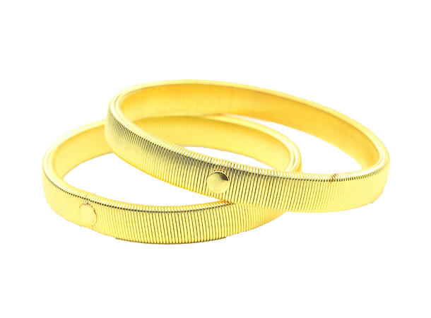 X-Plizit armstrikk, metall gull 